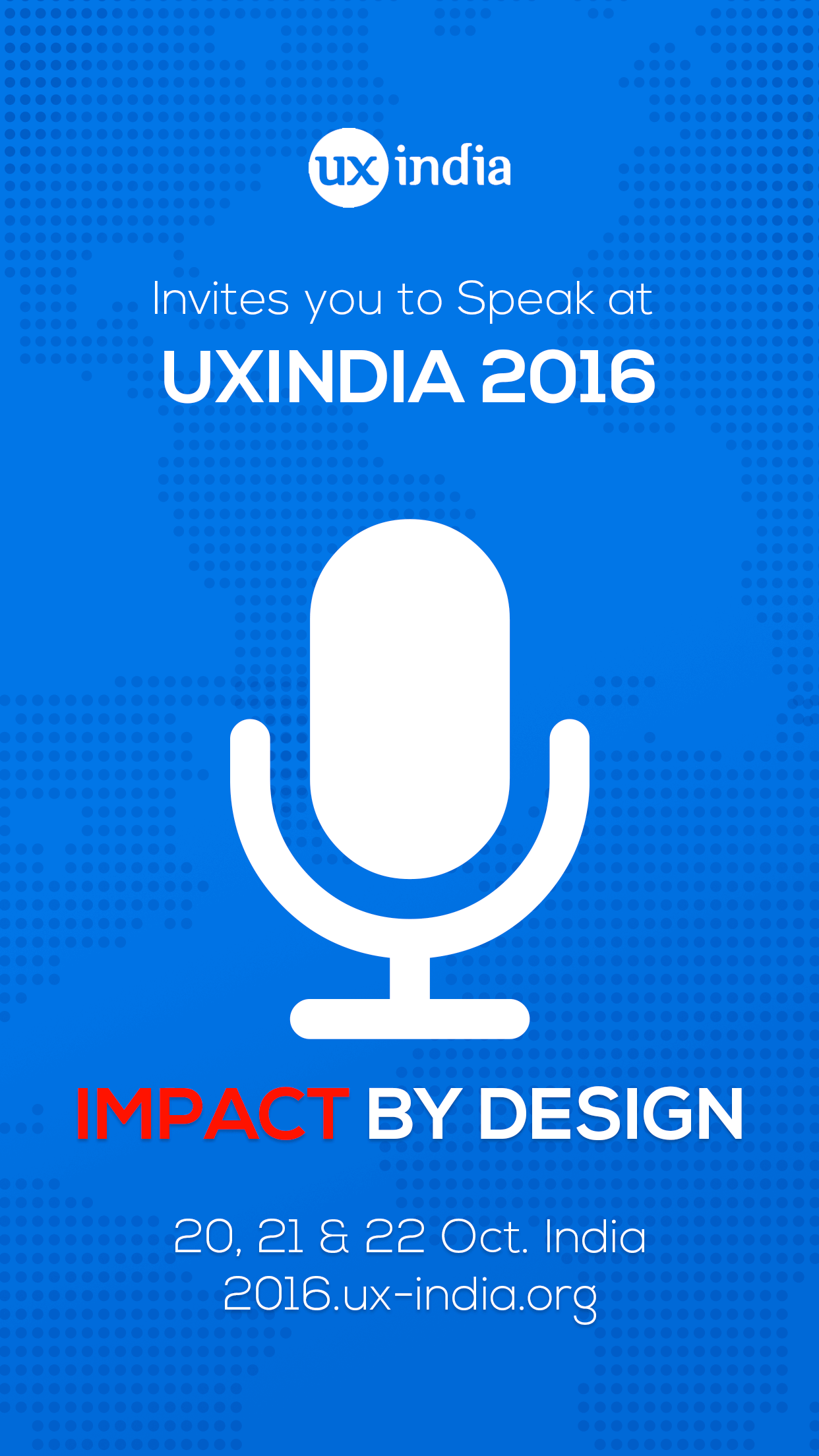 Submit your talk or workshop at UXINDIA 2016 : Driving value through customer experience